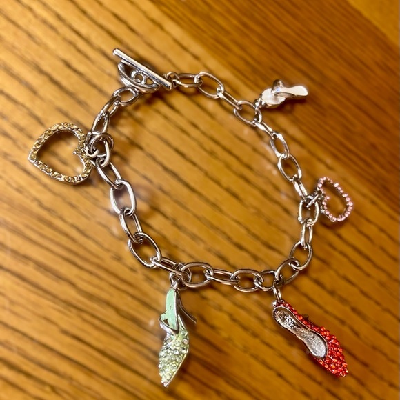 Jewelry - Silver Shoe Charm Bracelet Size 7.5